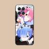 ReZero Rem Ram Matte TPU Mobile Phone Case for Honor 90 80 70 60 50 30 20 10 9 8 7 Pro S SE Lite 5G Colorful Printing Cover