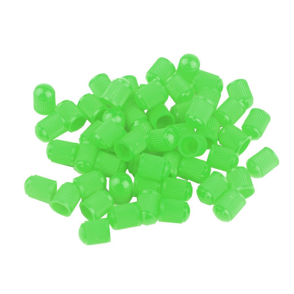 100x Plastic Car Bike Motorcycle Truck wheel Tire Valve Stem Caps HOT Yellow