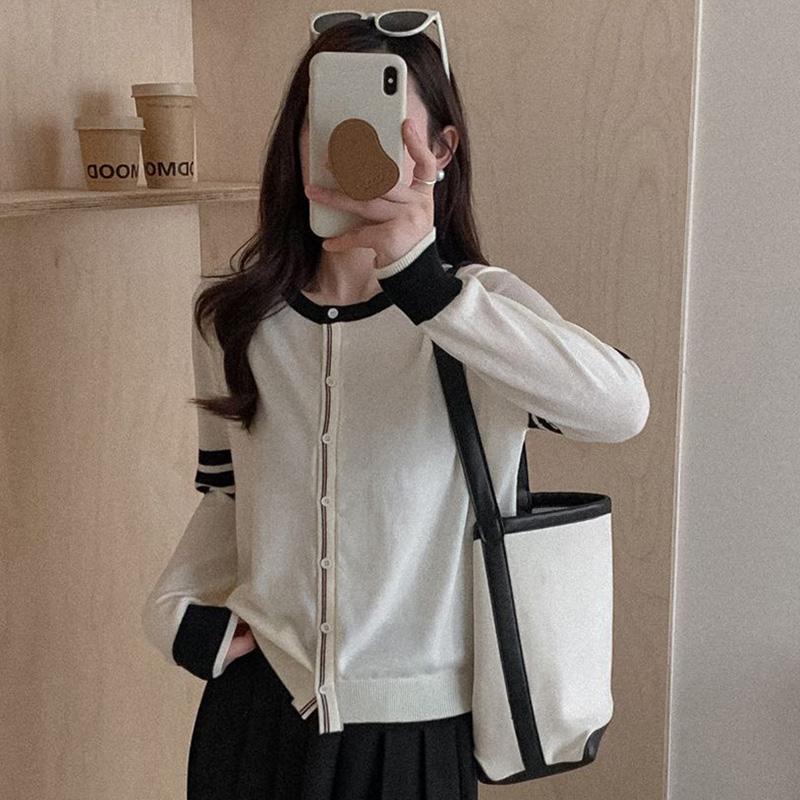 Women's Lightweight 50% Wool 50% Mulberry Silk Cardigan - 4-Season Versatile Knitwear for All-Year Comfort & Style