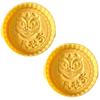 2Pcs Traditional Pattern Cookie Stamps Biscuit Press Mold Dessert Cutter Hand Press Pastry Mold Cake Decorating Tool
