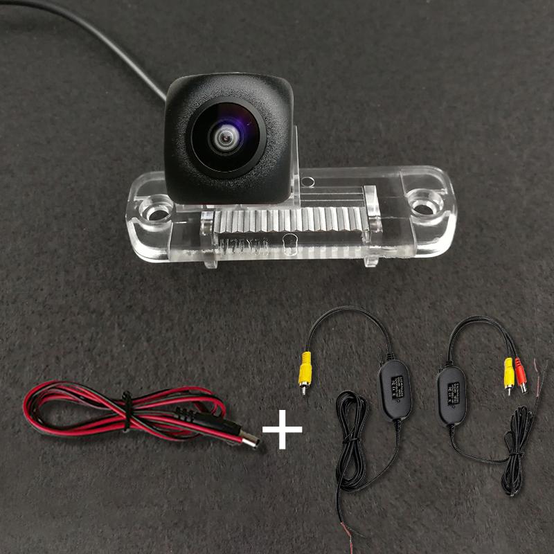 Wireless Car CCD Rear Camera Fisheye 4 8 12 Led Dynamic For Benz SLK Class R171 R350 R500 ML350 W203 W211 B200 A160 W219
