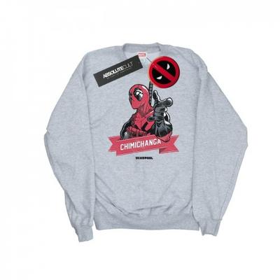 Mens Deadpool Chimichanga Finger Sweatshirt