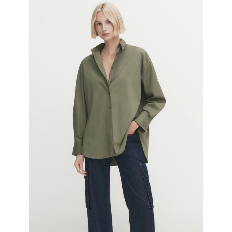 MD Women's Clothing Spanish New Arrival French Normcore Loose Tops Pure Cotton Long Sleeves Shirt Women 05116722505