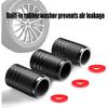 American Flag Tire Valve Stem Caps, Aluminum USA Caps Black, Universal Dust Proof Covers for Cars Trucks Bikes Motorcycles Bicycles Corrosion