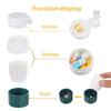 Pill Chopper 3 in 1 Pill Box Container Pill Cutter Portable Tablets Medicine Cutter Pill Crusher