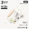 Mini Whirlwind Leafless Fan 3-Speed Silent Strong Wind USB Rechargeable Handsfree Waist Clip Handheld for Outdoor Travel Hiking