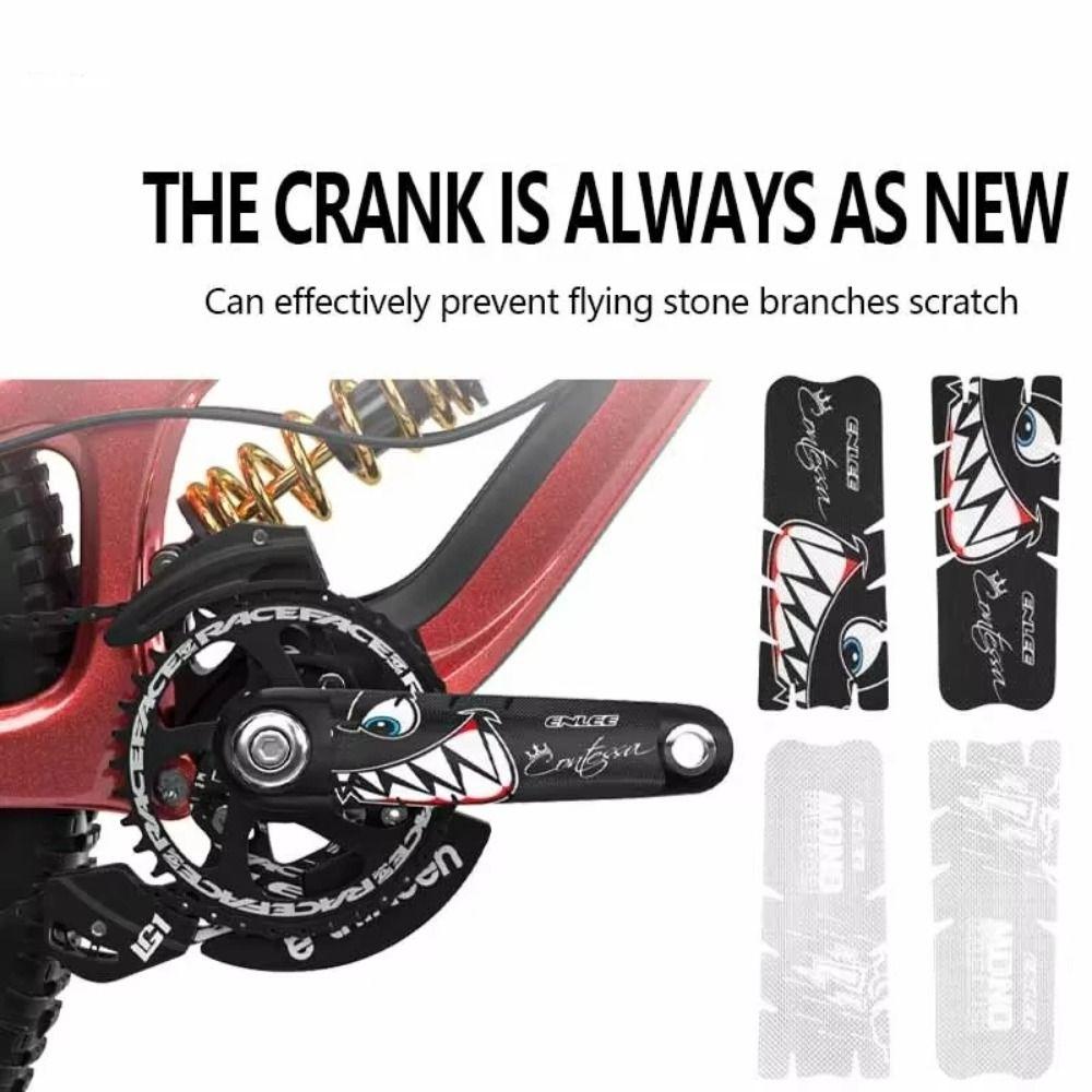Waterproof Bicycle Crank Sticker Scratch Resistant Bike Protective Sticker Road MTB