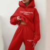 Casual Hoodie Set Winter Couple Matching Fashion Streetwear Outfit