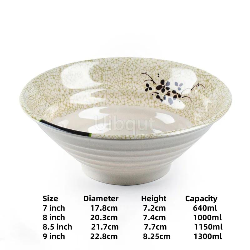 Melamine Noodle Bowl Household Plastic Tableware Restaurant Commercial Ramen Salad Bowl Thickened Not Easily Broken Soup Bowls