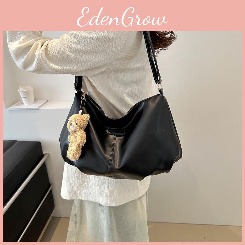 Stylish Large Capacity Black White Pink Silver Tote Bag For Fashionable Students