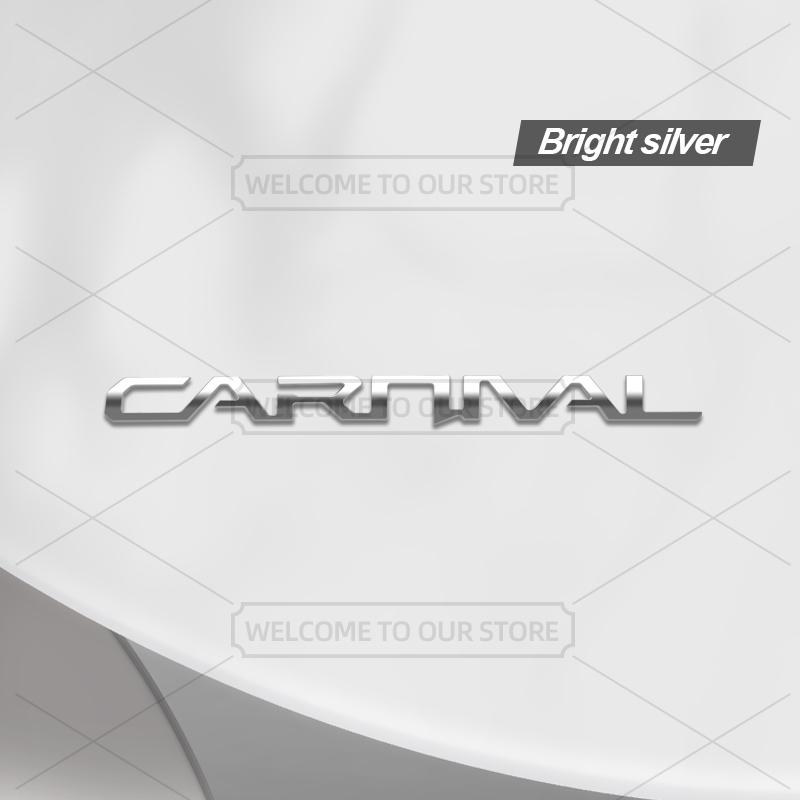 AABJD1 Car 3D Metal For KIA Carnival KA4 Hybrid GT Line Body Emblem Badge Decals Auto Tail Sticker Decorative Accessories