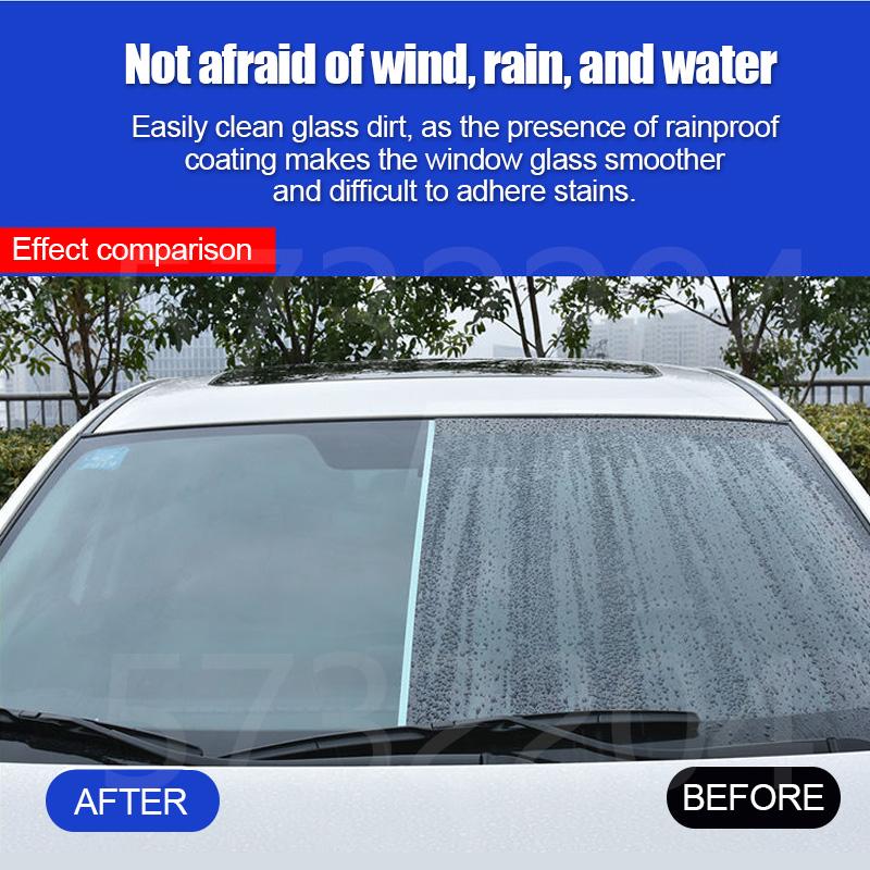 Recubrimiento Repelente de Lluvia para Espejo Retrovisor de Coche, Tratamiento de Vidrio Antivaho y Repelente al Agua para Parabrisas Ventanas Laterales Recubrimiento Nano Hidrofóbico de Larga Duración