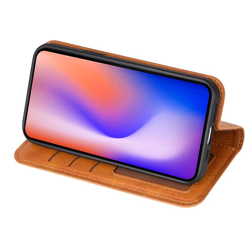 iPhone 12 Pro Max Calf Pattern Flip Cover: Magnetic, Protective, Leather Case