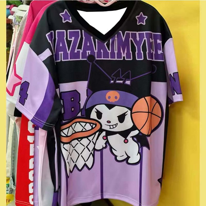 

Женская одежда больших размеров MINISO Новая мода Китти Женская спортивная одежда Повседневная Легкая Дышащая Модная футболка Быстросохнущая Пижама 6XL