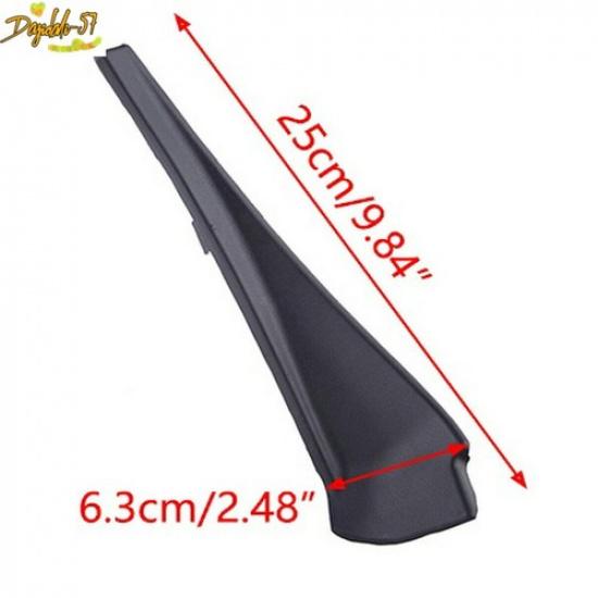 2pcs For Nissan Rogue 2014- Front Wiper Side Cowl Extension Cover Trim Black
