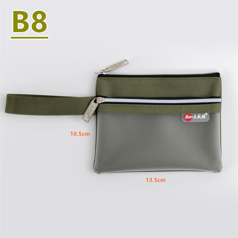 Portable Waterproof TPU A6 Document & Coin Zipper Bag