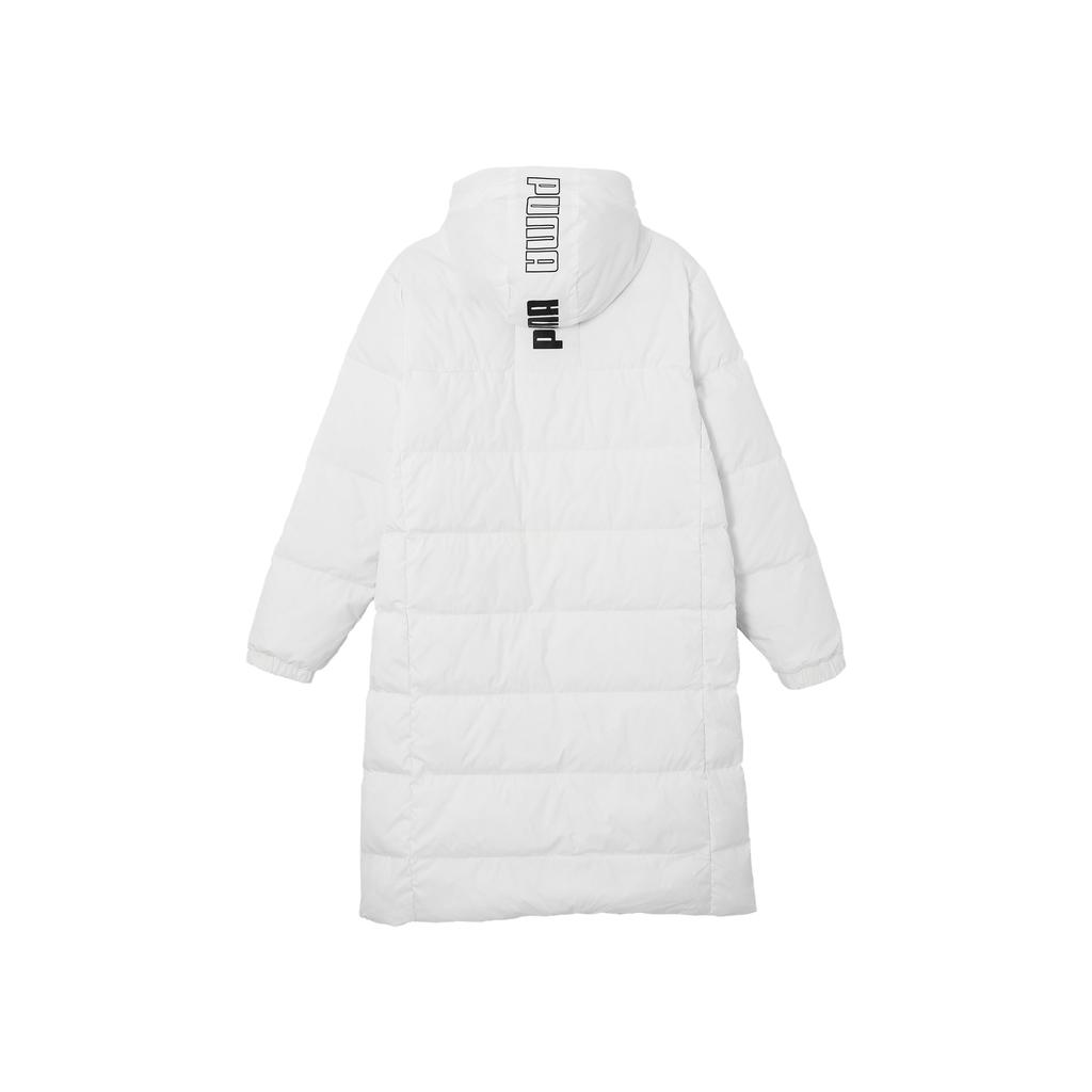 New PUMA LONG DOWN COAT Down Jacket Unisex White 685322-02