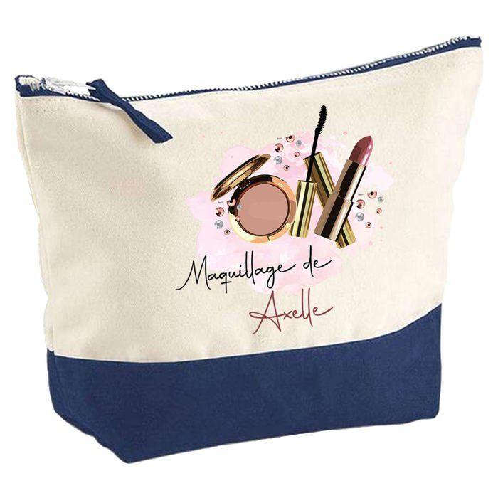 Trousse de maquillage - PLANETEE - le Maquillage de Axelle - Grand format - Coton - Personnalisée (Impression HD)