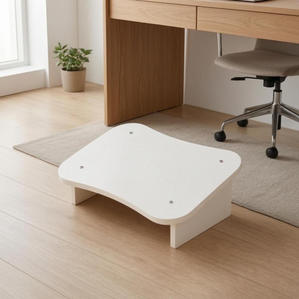 Office Footrest Stool LowProfile Freestanding Supportive Slanted Desk Foot Rest for