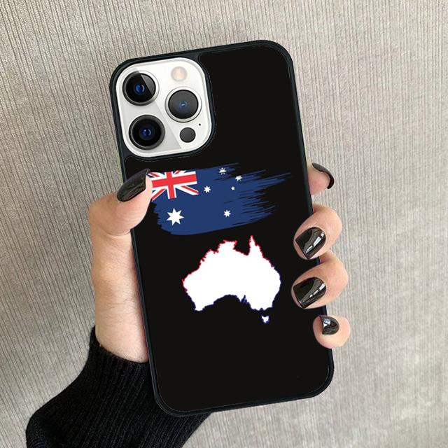Australische Flagge Handyhülle Für iPhone 17 Air 16 pro max 15 14 plus 12 13 Weiche Stoßfänger Hülle Cover coque