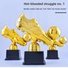 Goldener Schuh Goldener Globus Preis Plastikpokal Fußballpokal Plastikhandwerk Geschenk Souvenir Zinklegierung Pokal Medaille