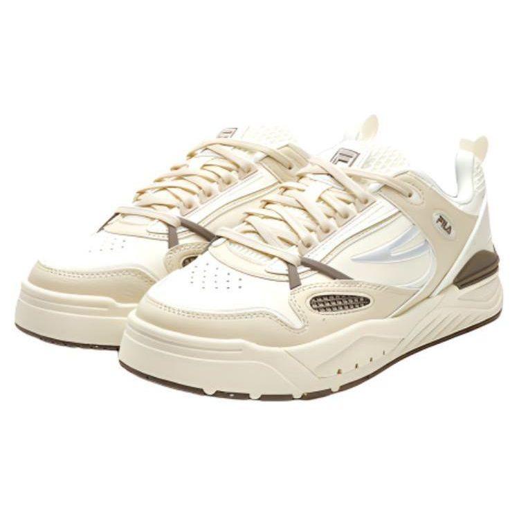 FILA Slam Fabric Synthetic Leather Comfortable Fashion Shock Absorption Wear-Resistant Support Low-Top Casual Shoes Women Casual Shoes F12W341208FDA