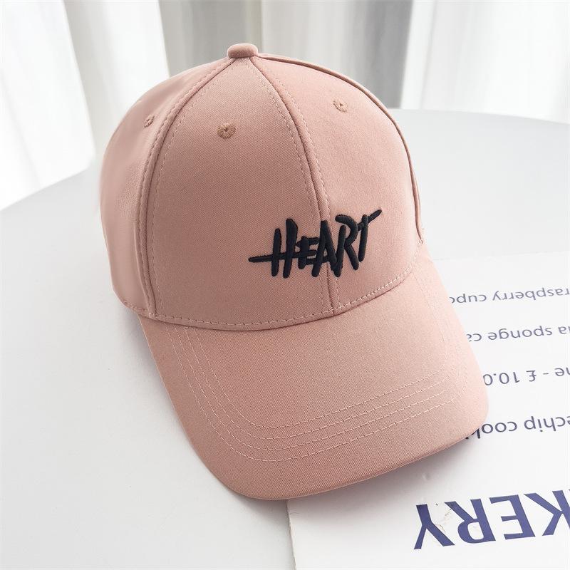 New American Baseball Cap Men and Women Fashion Sun Hat Showing Face Letters Korean Version Soft Top Embroidered Baseball Cap Hat