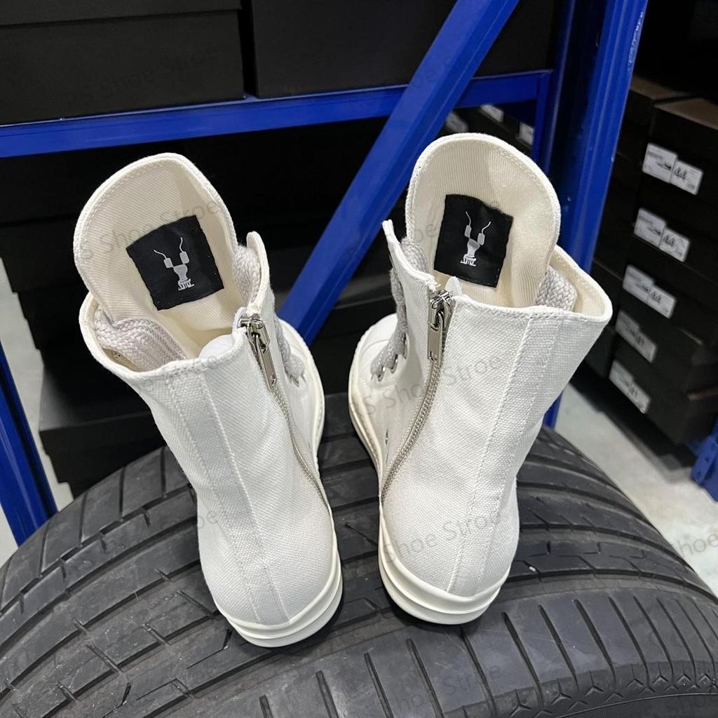 Luxusní tenisky Béžové plátno Vysoké boty Neformální boty Kvalitní pánské boty Klasický design Obří tkaničky Dámské tenisky Kotníkové boty