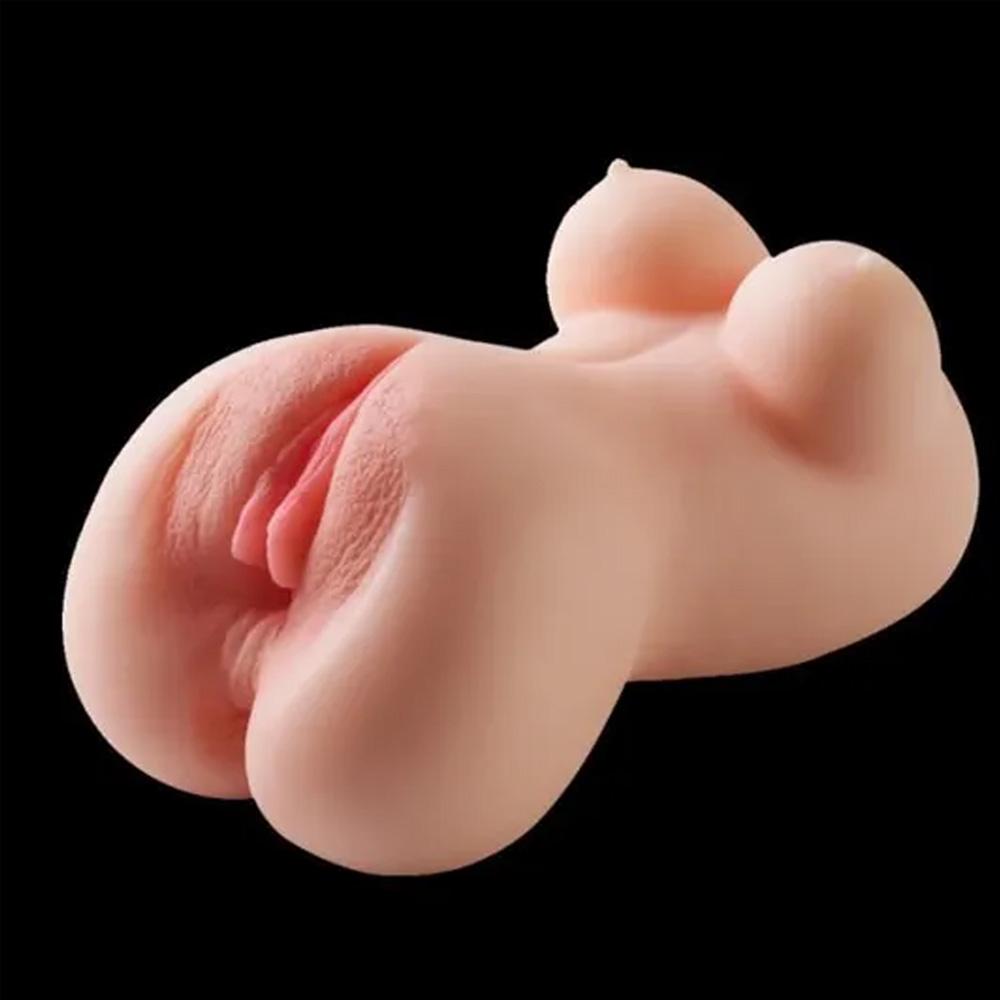 Silicone Male Masturbator Sex Doll Realistic Pocket Toy 3 In 1 with Tight Vagina Anus and Nipples for Oral Sex Male Masturbator