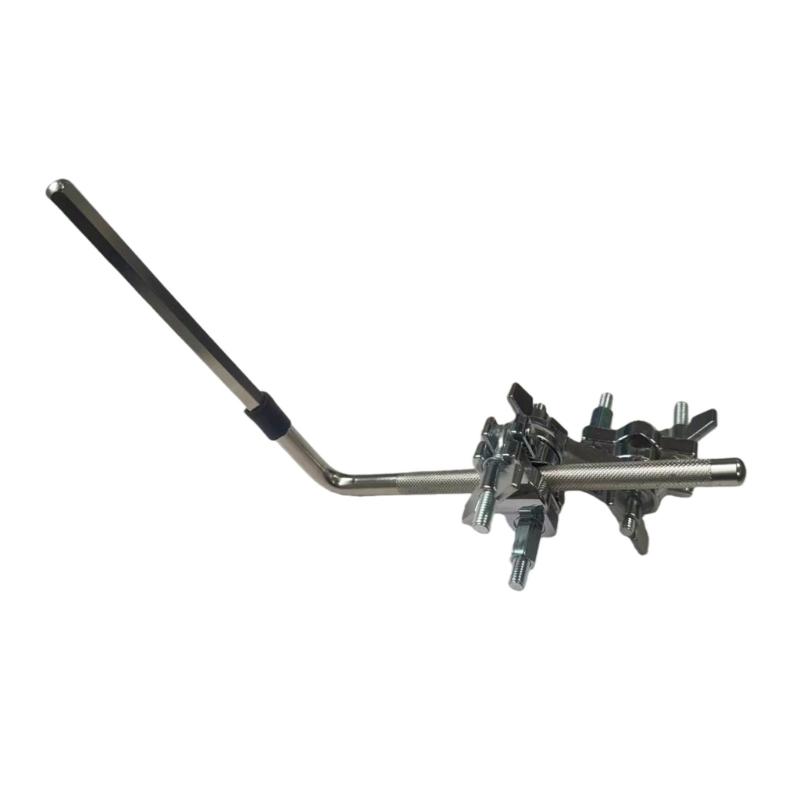 Metal Cowbell Holder L Rod Drum Stand Clip Adjustable Cowbell MountIng Bracket Clamp Musical Instrument Accessories