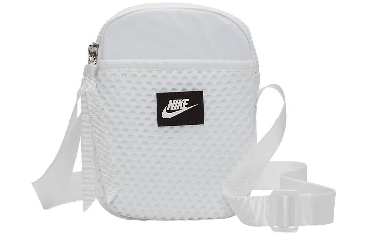 Nike Women's White Polyester Shoulder Bag, Crossbody Bag Regular Unisex Cu2611-100