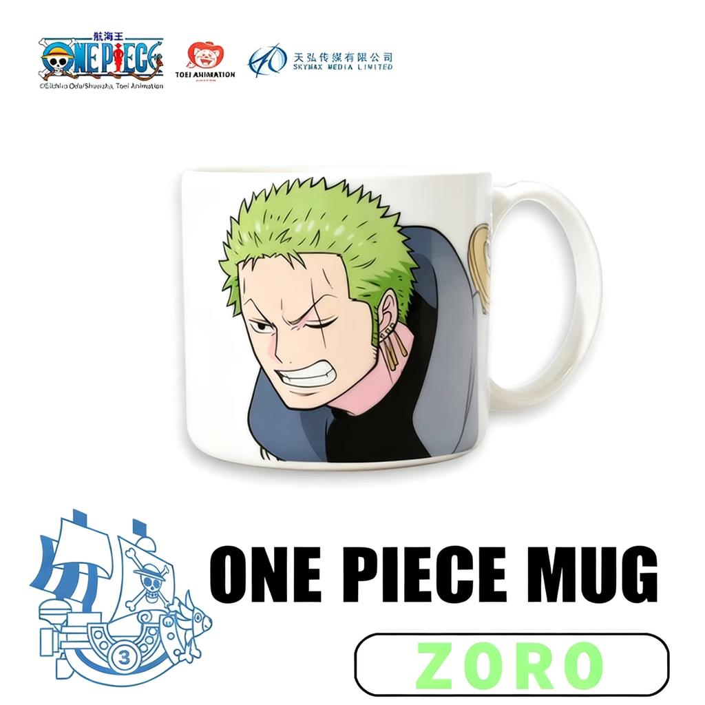 High Quality 1pc Official One Piece Egghead Arc Mugs-Luffy(Gear5/)ZoroChopper In Egghead Design Ceramic Drinkware for Manga Enthusiasts
