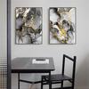 Black Gold Abstract Canvas Painting Gilt Marble Posters And Prints Modern Minimalist Modular HD Pictures Living Room Home Decor