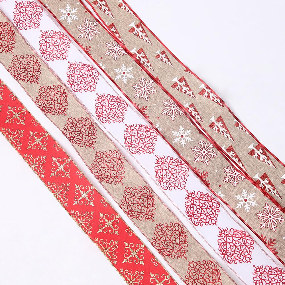 Meter 10 Luxurious Christmas Faux Linen Ribbon Available In Multiple Colors For Creative Seasonal Decorations