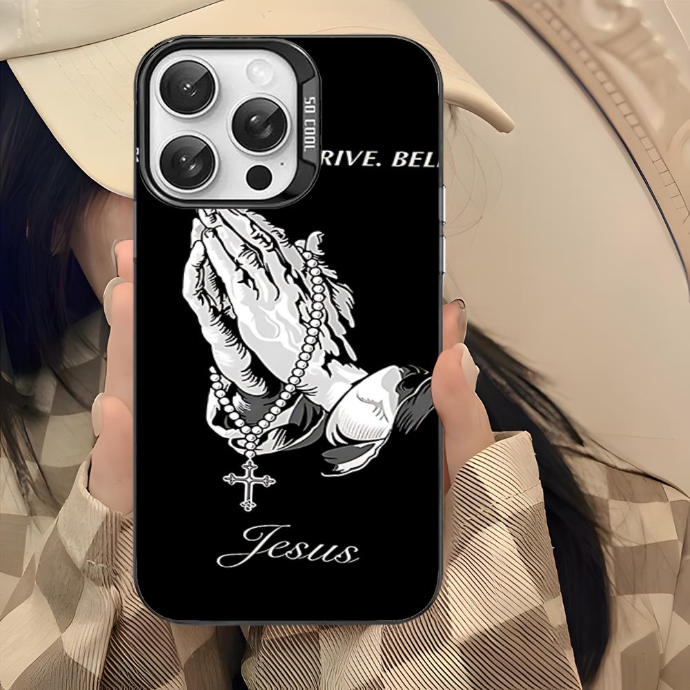 Son Of God Jesus Cross Holy Phone Case For IPhone 16 15 14 13 12 11 Pro Max X XR XSMAX 8 7 Plus Matte Shockproof Back Cover