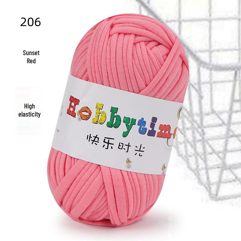 Cloth Strip Yarn DIY Crochet Kit: Handmade Bag, Knitting Material for Cushions, Carpets, and Dolls