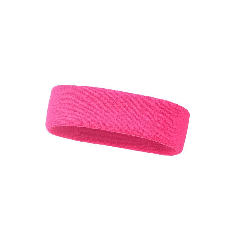 Solid Color Elastic Sports Headband Sweat-Absorbing Widened Antiperspirant Running Headband For Exercise