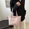 Elegant And Spacious Pu Tote Bag For Women Modern Urban Minimalist Style Perfect For Daily Use