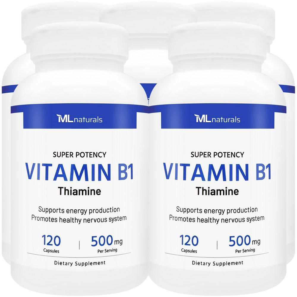 US Fast My Life Naturals Vitamin B1 (Thiamine) 500mg 5 pcs 120 Tablets