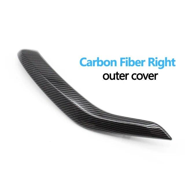 Car Interior Passenger Doors Pull Handle Outer Leather Cover Replacement For BMW X5 X6  F15 F16 2014-2018