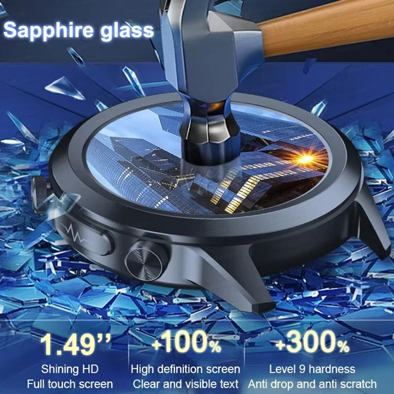 2025 Nou Ceas Inteligent ECG+PPG cu Terapie Laser Pentru Bărbați Femei Ecran din Sticlă Safir Ritm Cardiac Lipide Sanguine Acid Uric Sănătate Ceas Inteligent