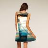 Europe Station Europe and the United States new digital printing crew neck hot-selling dress