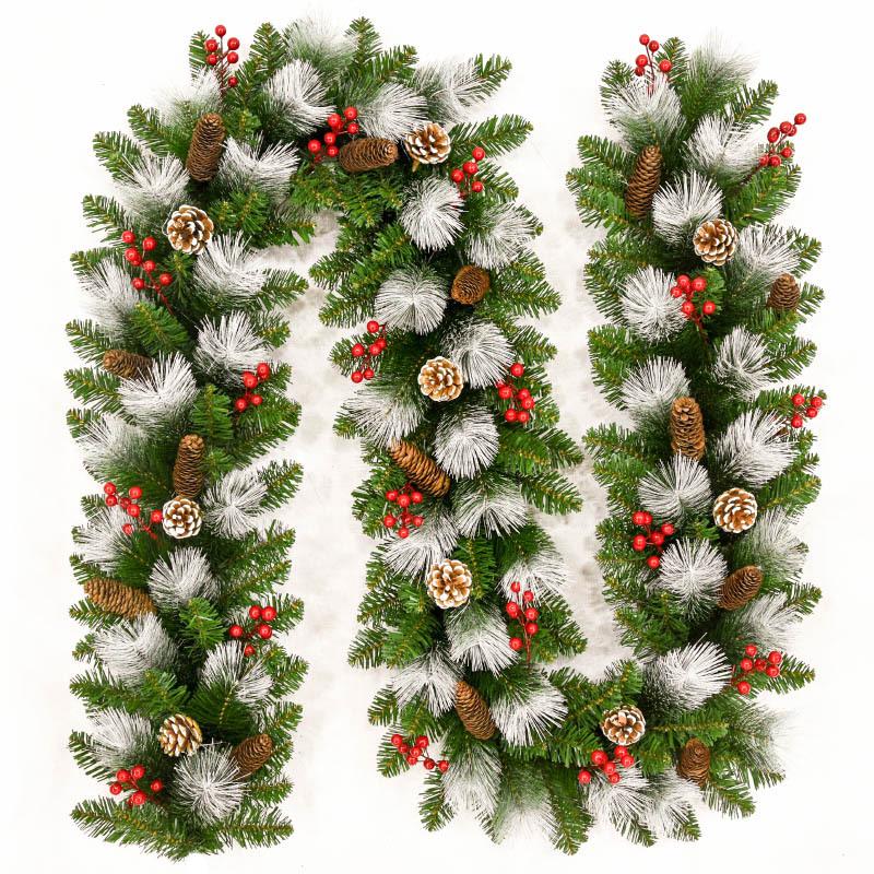 2.7m Christmas Garland for Decoration - Tree, Wreath, Wall, Door Hanging, Hotel, Shopping Mall Display