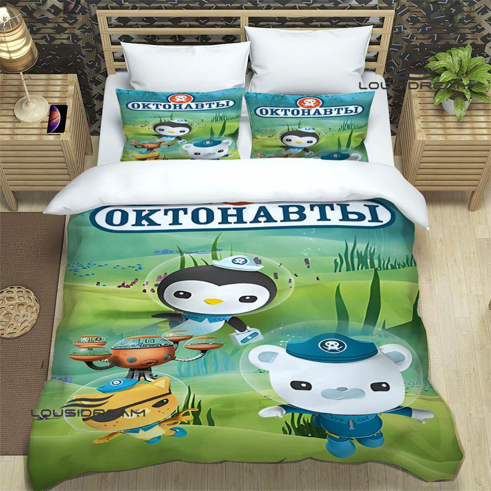 3D The-Octonauts Printed Bedding Sets Exquisite Bed Supplies Set Duvet Cover Comforter Set Bedding Set Luxury Birthday Gift