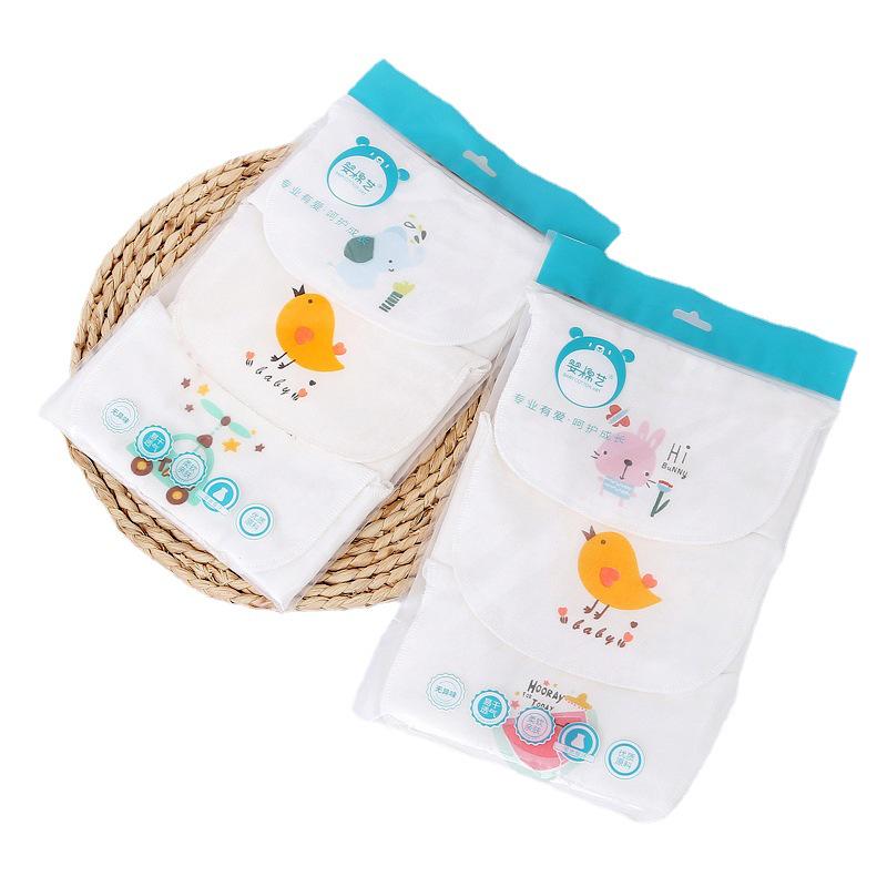 Toalhas de Gaze Absorventes de Suor de Algodão de 4 Camadas para Bebês, 3 Peças, para Recém-Nascidos e Crianças Pequenas
