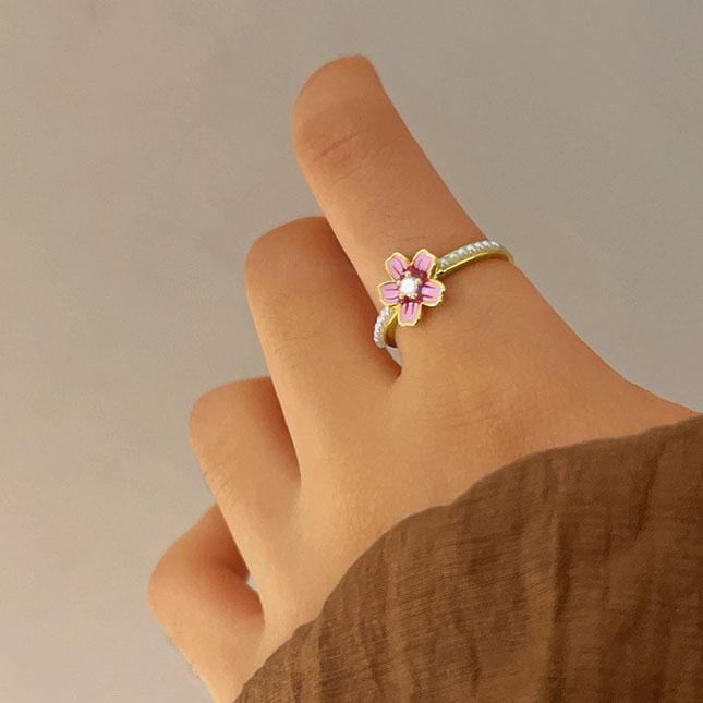 

Новое кольцо с цветком-бабочкой, простое, с кристаллами и цирконами, регулируемое кольцо с бабочкой, женские праздничные украшения для вечеринок, подарки