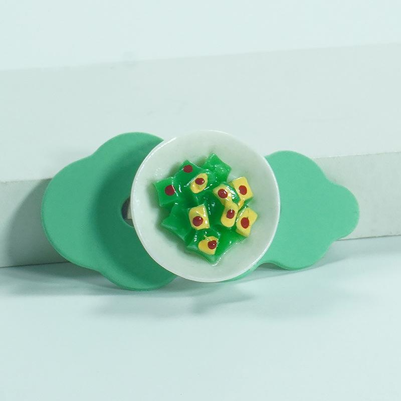1 Stück Puppenhauszubehör Mini Dim Sum Platte DIY Miniaturlandschaft Feengarten Dekor Spielessen Ornamente