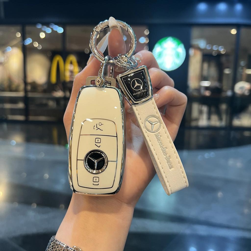 TPU Shell For Mercedes Benz A C E S G Class GLC CLE CLA GLB GLS W177 W205 W213 W222 X167 AMG Car Remote Key Case Cover PF1