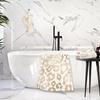 Gold Leopard Print Animal Pattern Bath Towel Sets for Bathroom Set of 2 Cotton Hand Towels, 1 Extra Large Bathroom Towel, 1 Wachcloth, Soft Luxury
