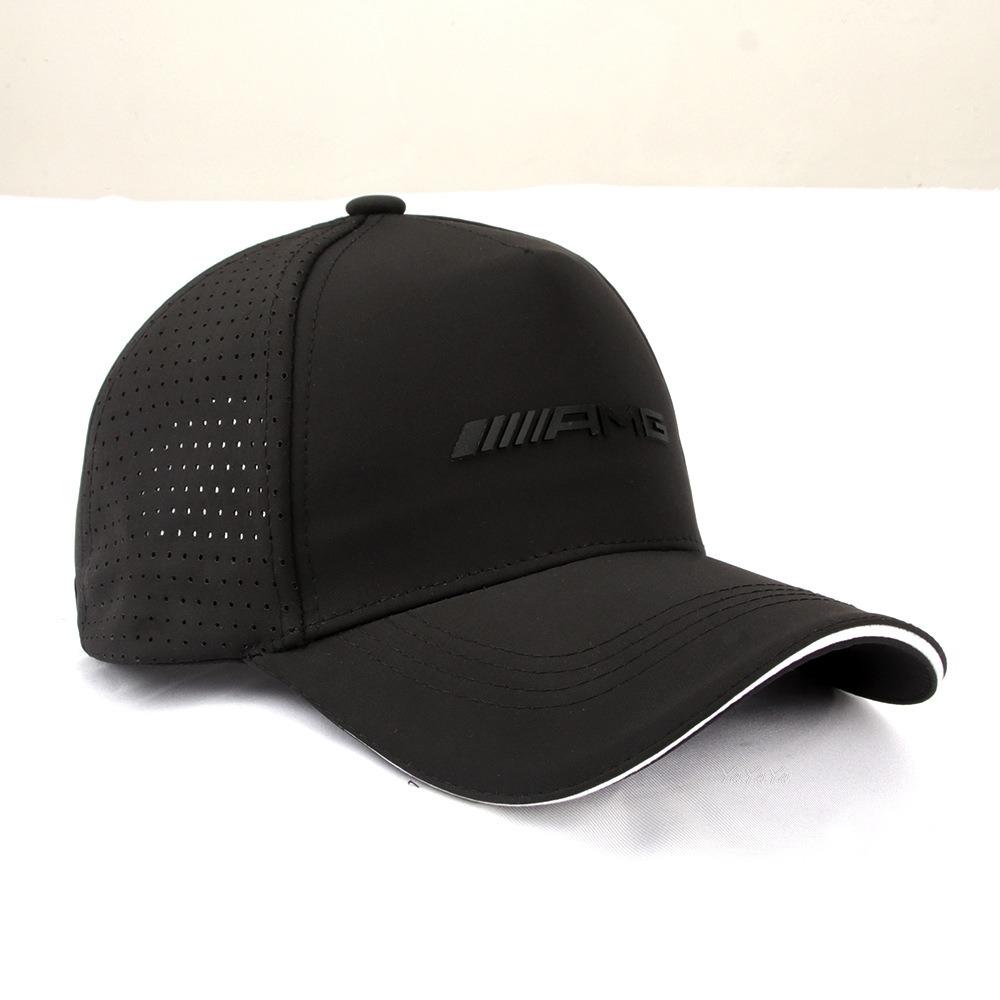 REE4 Car Logo Baseball Cap Printed Sports Net Hat Outdoor Sunhat For Benz AMG A B C M ML GLA GLS E Class W176 W205 W166 W212 Stickers
